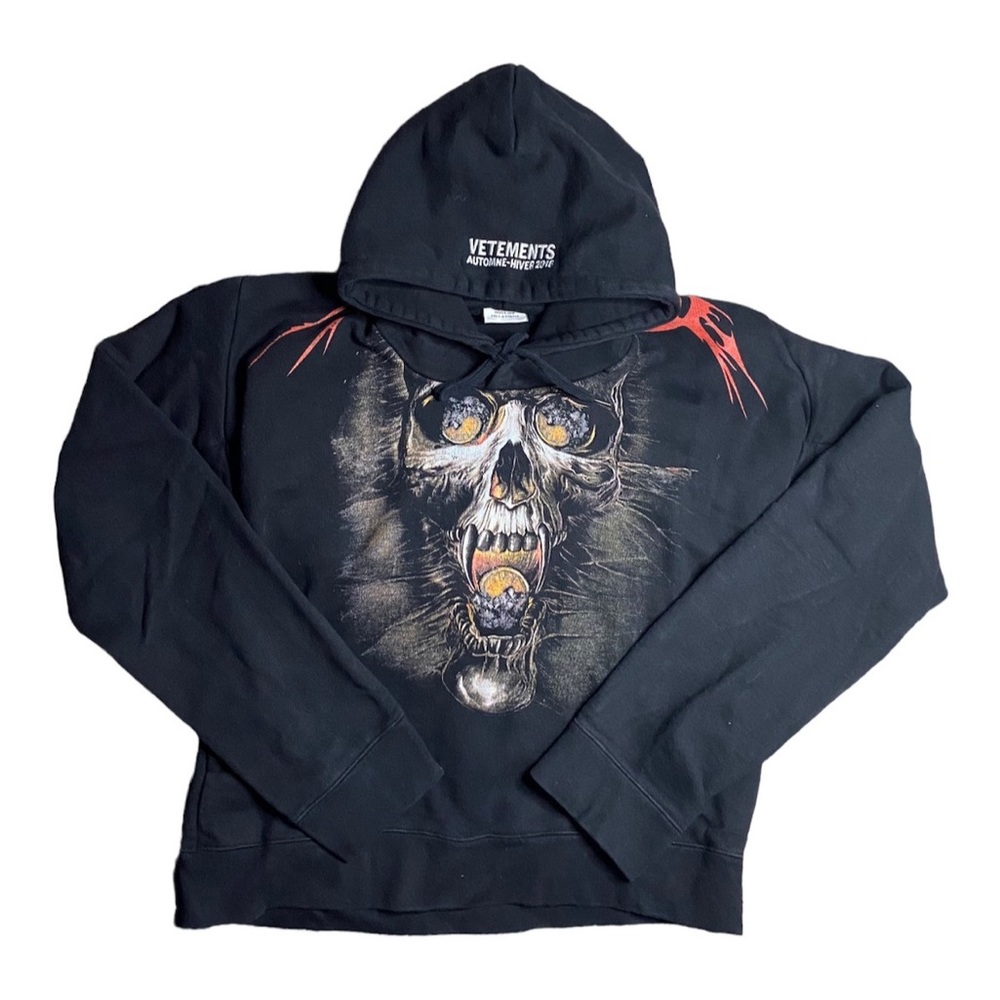 Vetements Misplaced Skull Hoodie